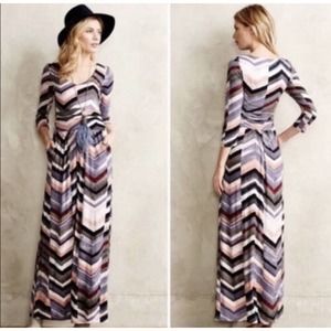 Anthropologie Maeve Novela Striped Maxi Dress Small